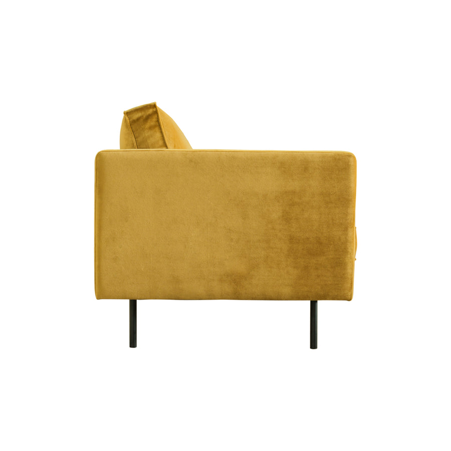 ALBIE MUSTARD VELVET SOFA