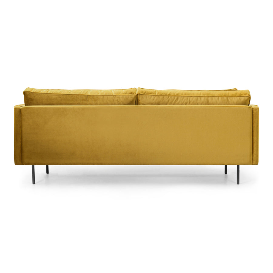 ALBIE MUSTARD VELVET SOFA