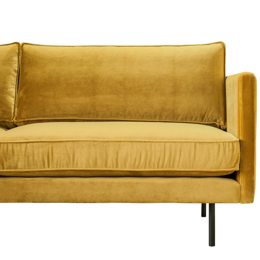 ALBIE MUSTARD VELVET SOFA