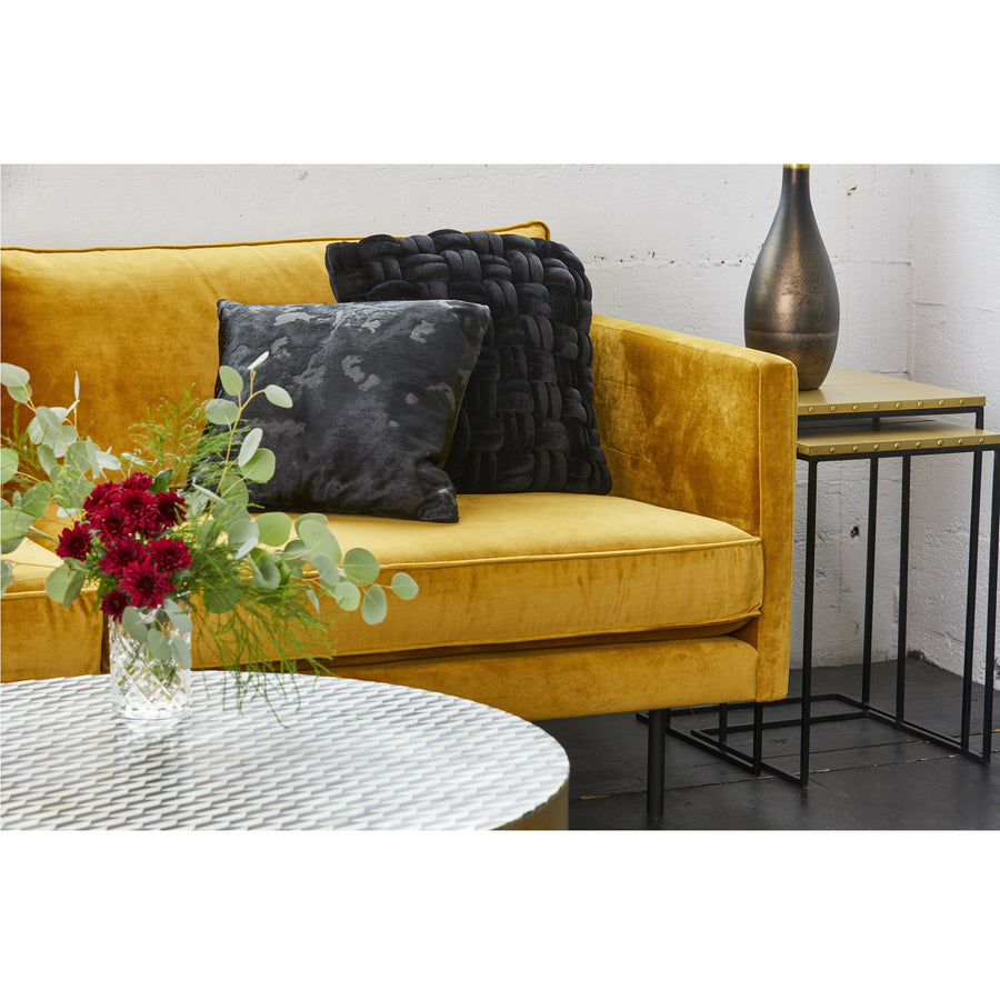 ALBIE MUSTARD VELVET SOFA