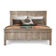 GRETA LIGHT WASHED PINE PANEL QUEEN BED