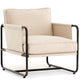 HARBOR NATURAL CANVAS ARM CHAIR + ACCENT STOOL