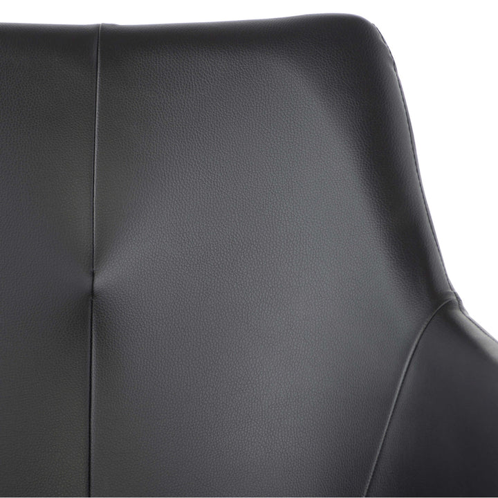 HARVEY LEATHERETTE DINING ARM CHAIR