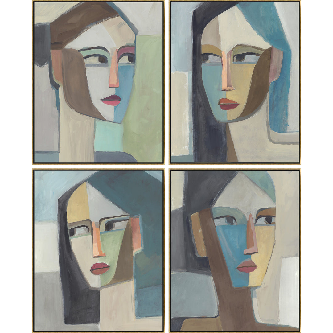 "HER PORTRAIT IN SHAPES" CANVAS ART SERIES