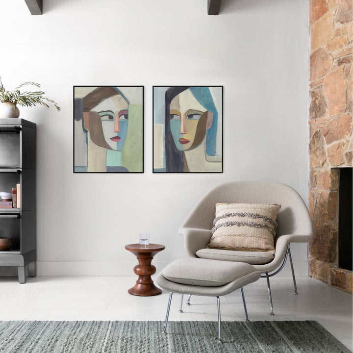 "HER PORTRAIT IN SHAPES" CANVAS ART SERIES