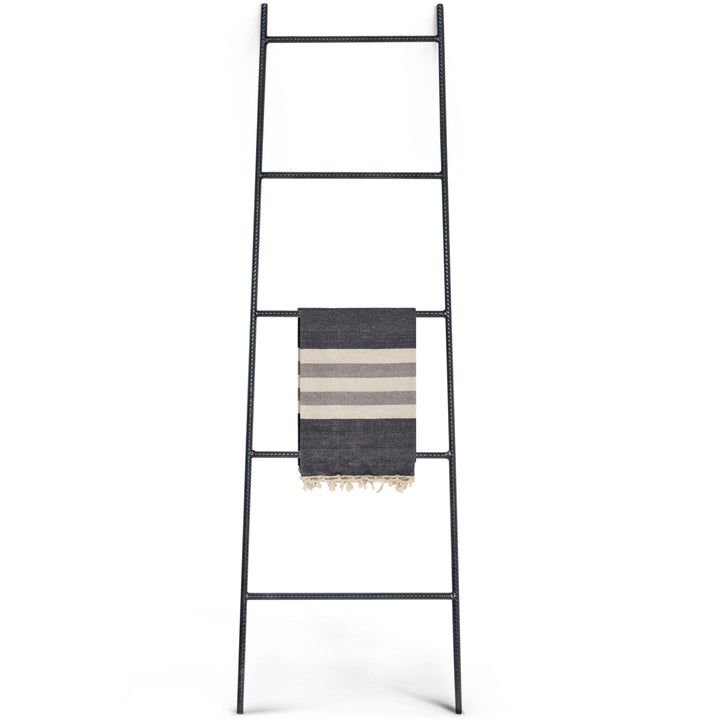 INDUSTRIAL IRON LEANING LADDER RACK