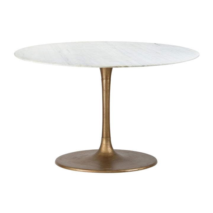 ITHACA 47"RD MARBLE TOP DINING TABLE