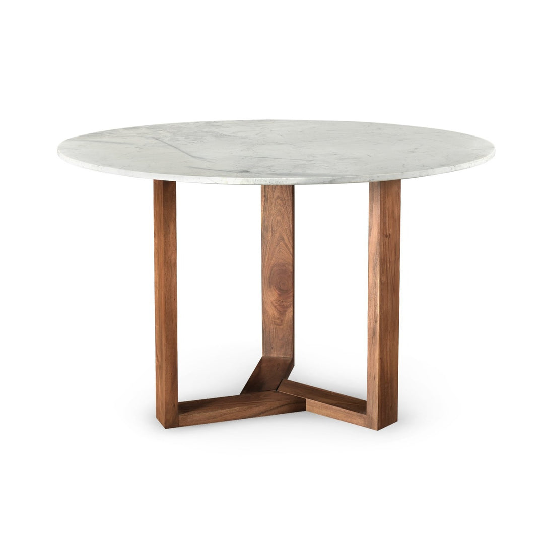 JINXX 48"ROUND MARBLE TOP DINING TABLE