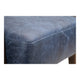 KAISO BLUE LEATHER ARM CHAIR