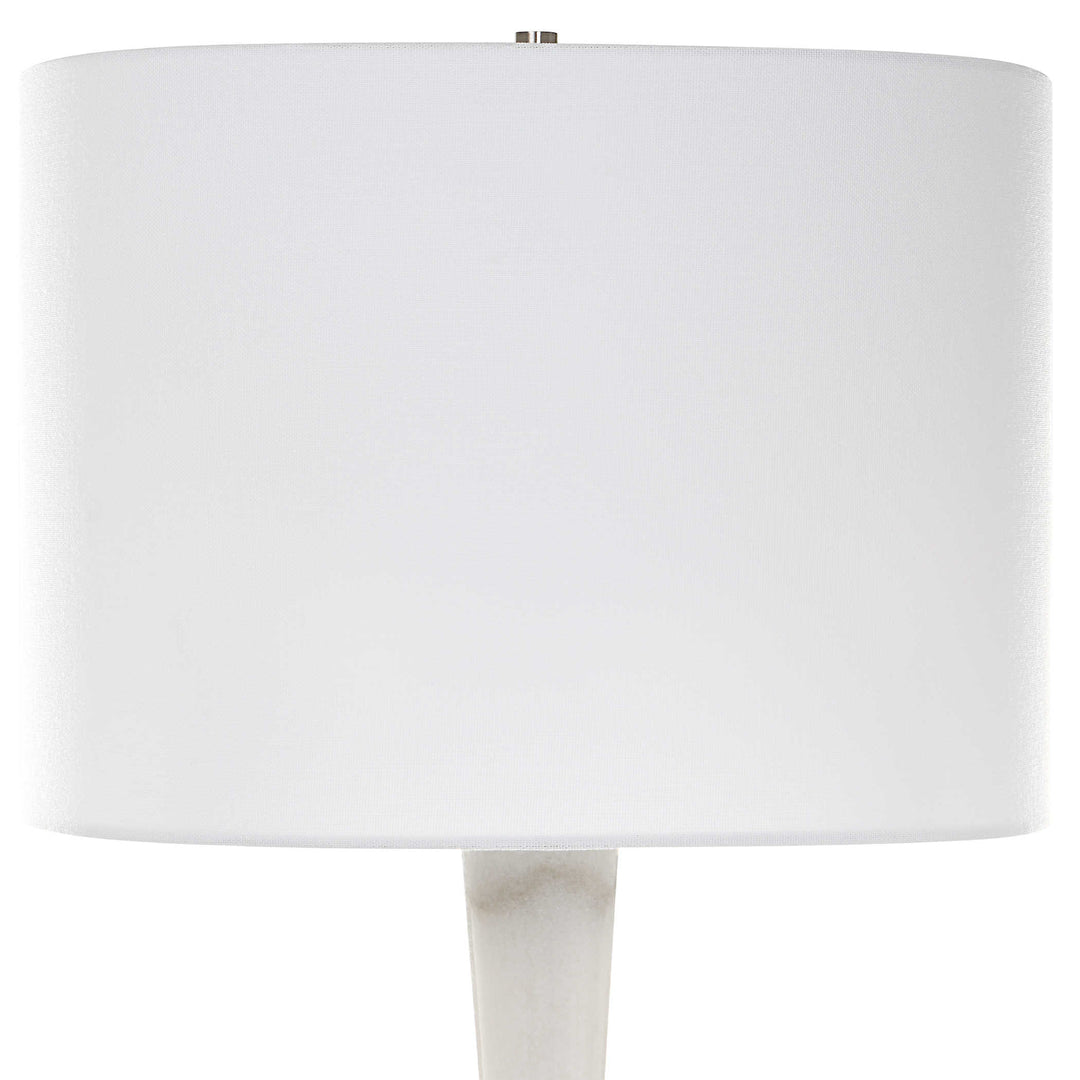 KENDALL WHITE MARBLE TABLE LAMP