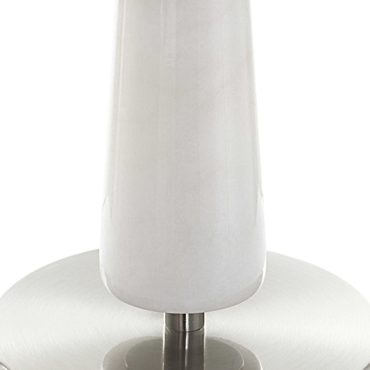 KENDALL WHITE MARBLE TABLE LAMP