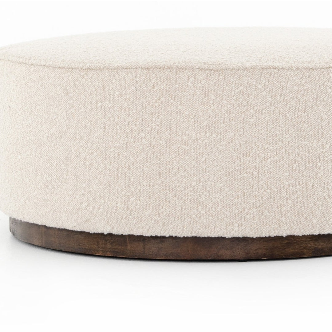 SINCLAIR BOUCLE UPHOLSTERED COCKTAIL OTTOMAN