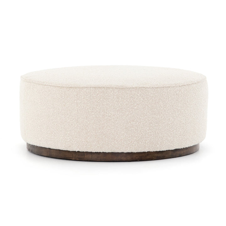 SINCLAIR BOUCLE UPHOLSTERED COCKTAIL OTTOMAN