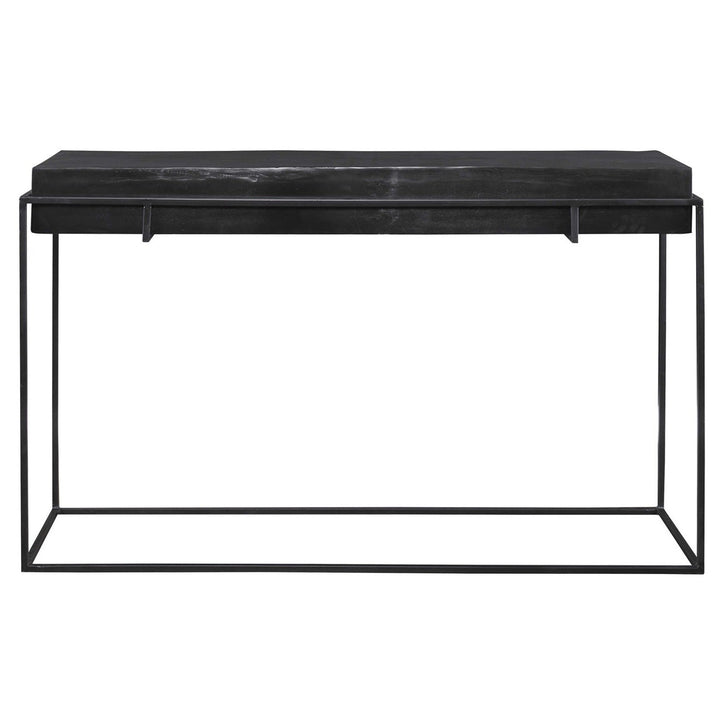 KNOX OXIDIZED BLACK CONSOLE TABLE