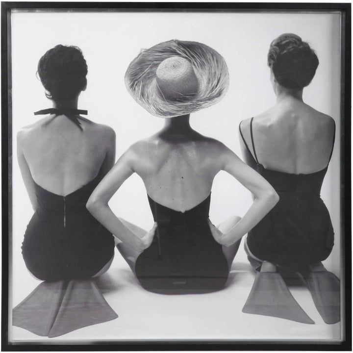 "LADIES' SWIMWEAR, 1959" GLASS FRAMED PRINT