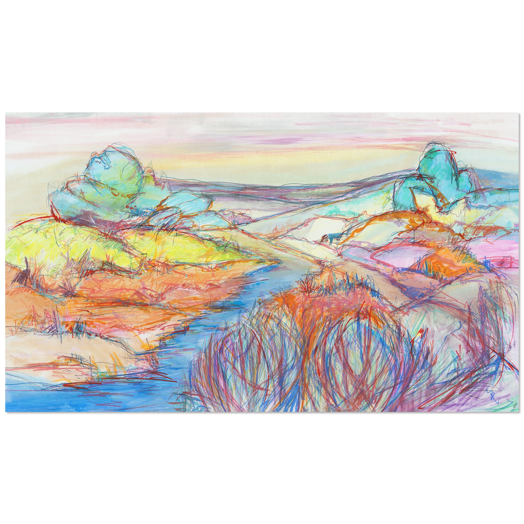 landscape color drawings