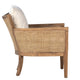 LILY NATURAL OAK + CANE PANEL CLUB CHAIR