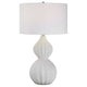 LISLE WHITE MARBLE TABLE LAMP