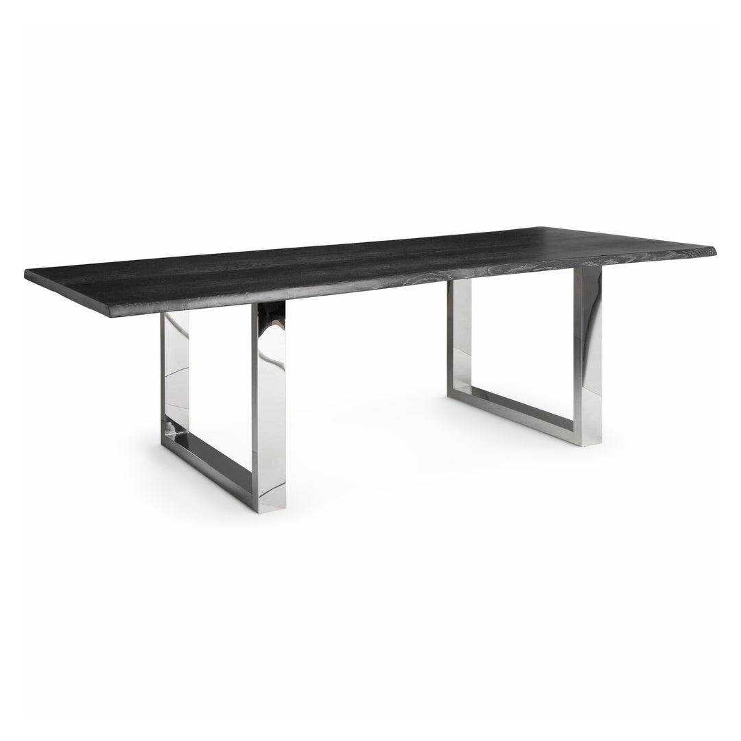 LUXOR OXIDIZED GRAY LIVE EDGE DINING TABLE