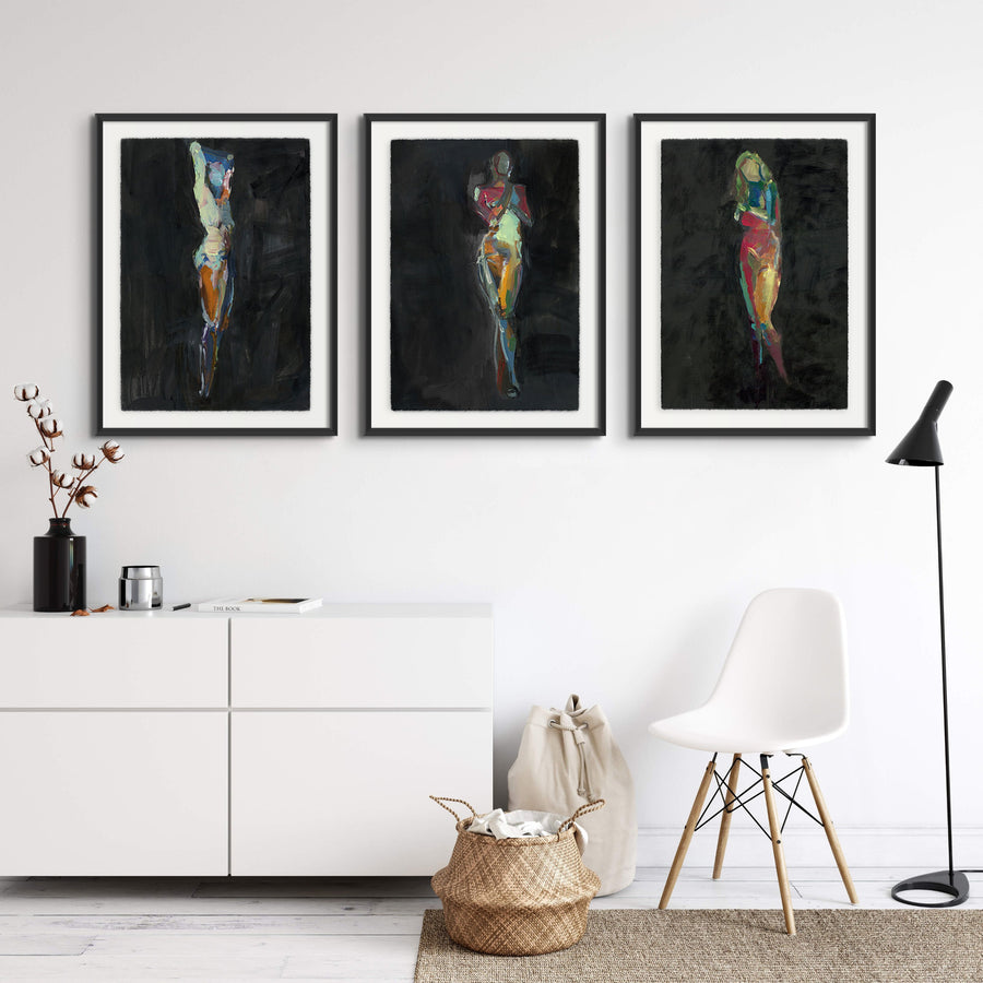 "MADE WITH COLOR I" GLASS FRAMED ART
