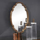 MADELEINE SHAPED OVAL MIRROR: GOLD