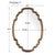 MADELEINE SHAPED OVAL MIRROR: GOLD