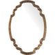 MADELEINE SHAPED OVAL MIRROR: GOLD