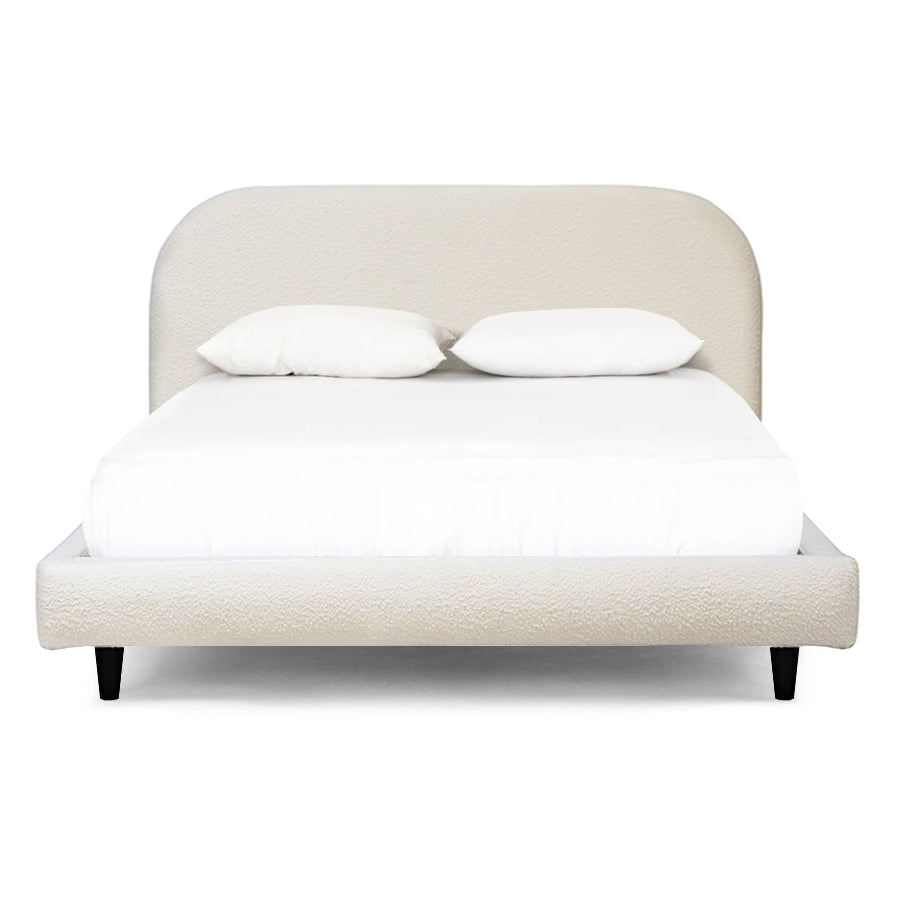MARLEY CREAM BOUCLÉ UPHOLSTERED BED