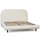 MARLEY OFF-WHITE BOUCLÉ UPHOLSTERED BED