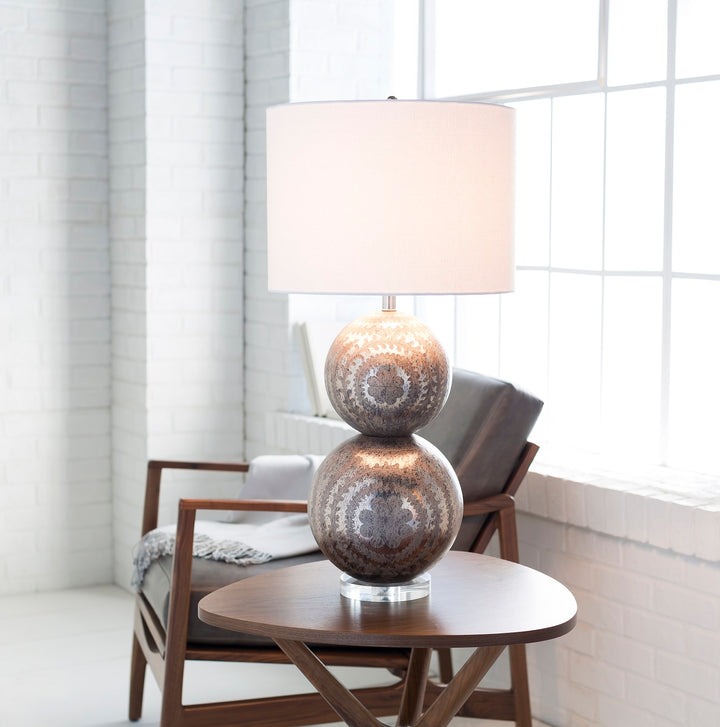 MILLICENT ETCHED GLASS LAMP