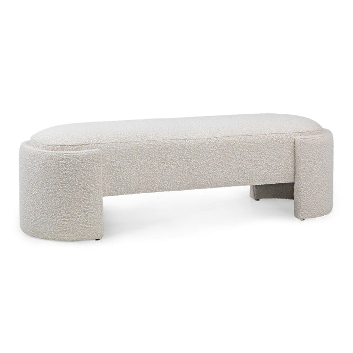 MIMI IVORY-NATURAL BOUCLE BENCH