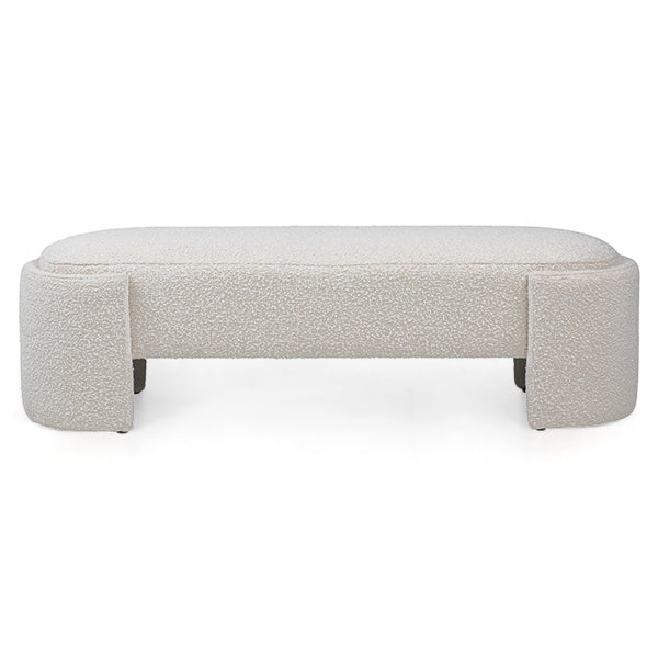 MIMI IVORY-NATURAL BOUCLE BENCH