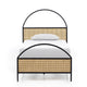 NATALIA ARCHED CANE PANEL BED