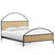 NATALIA ARCHED CANE PANEL BED