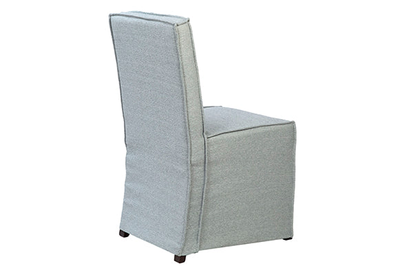 NIELSON SLIPCOVER DINING CHAIR: MINERAL BLUE
