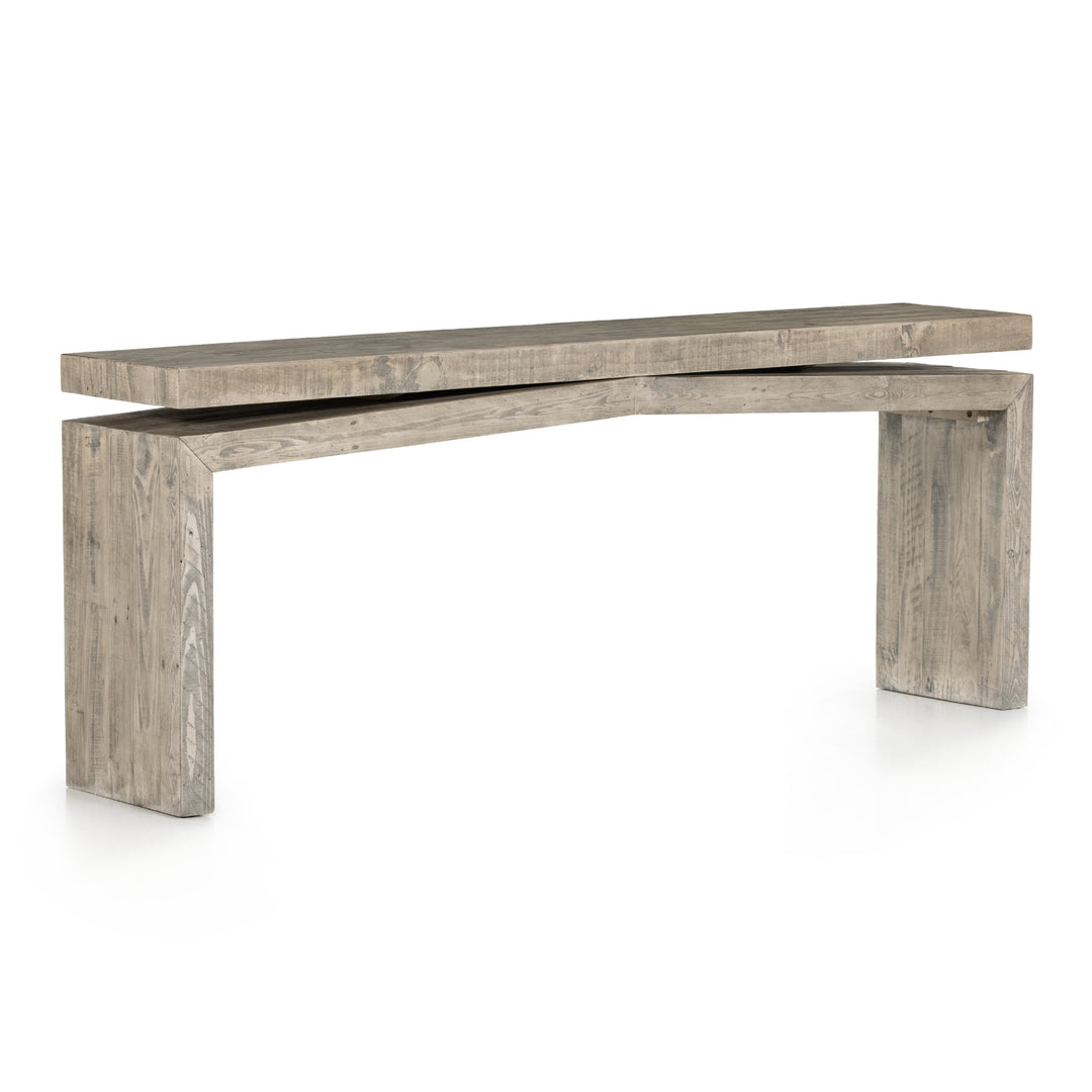 NORTHERN PINE CONSOLE TABLE: WEATHERED WHEAT