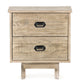 NORTHERN PINE NIGHTSTAND: WEATHERED WHEAT