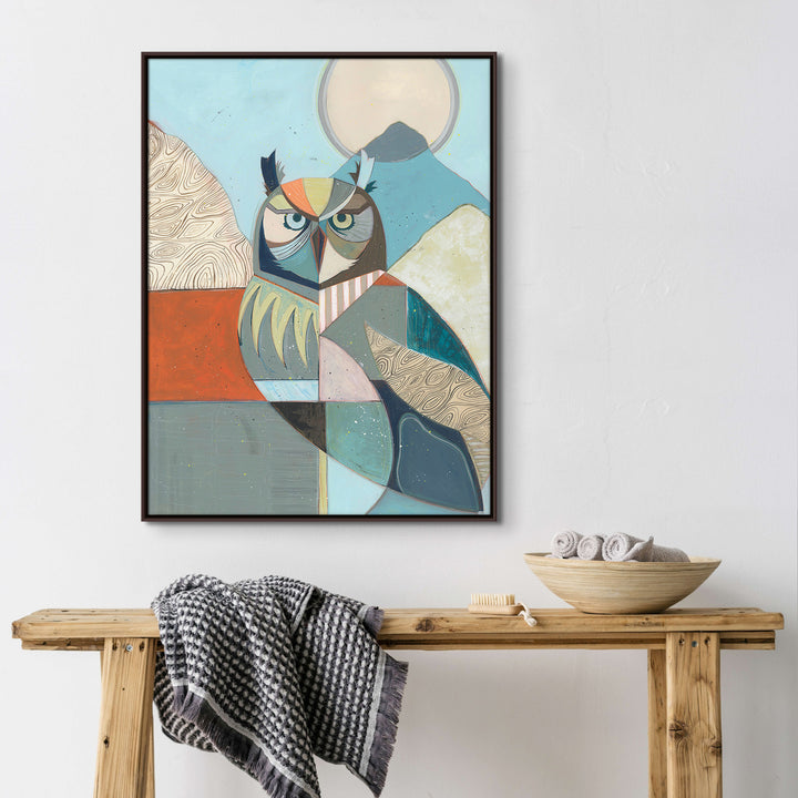 "OWL IN THE DAY" CANVAS ART