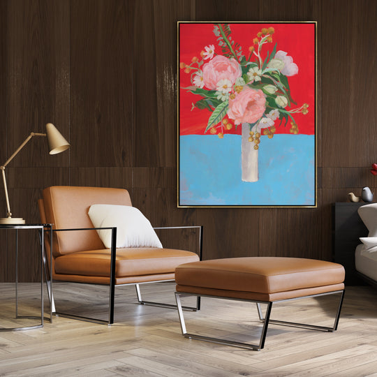 "PEONIES ON A SUMMER DAY" CANVAS ART