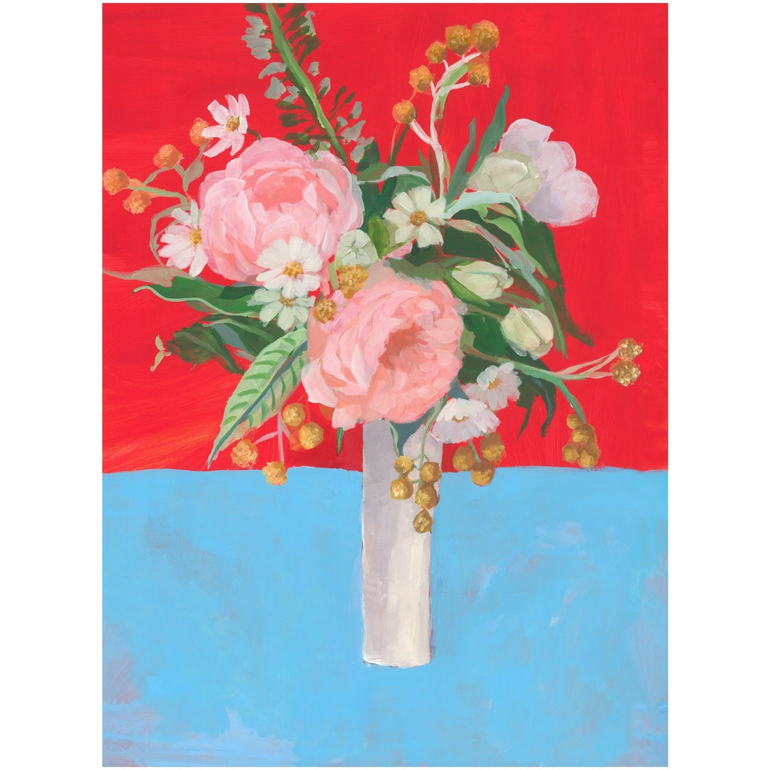 "PEONIES ON A SUMMER DAY" CANVAS ART