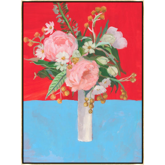 "PEONIES ON A SUMMER DAY" CANVAS ART