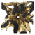 AGNES ROOT CAST COFFEE TABLE BLACK, GOLD LEAF