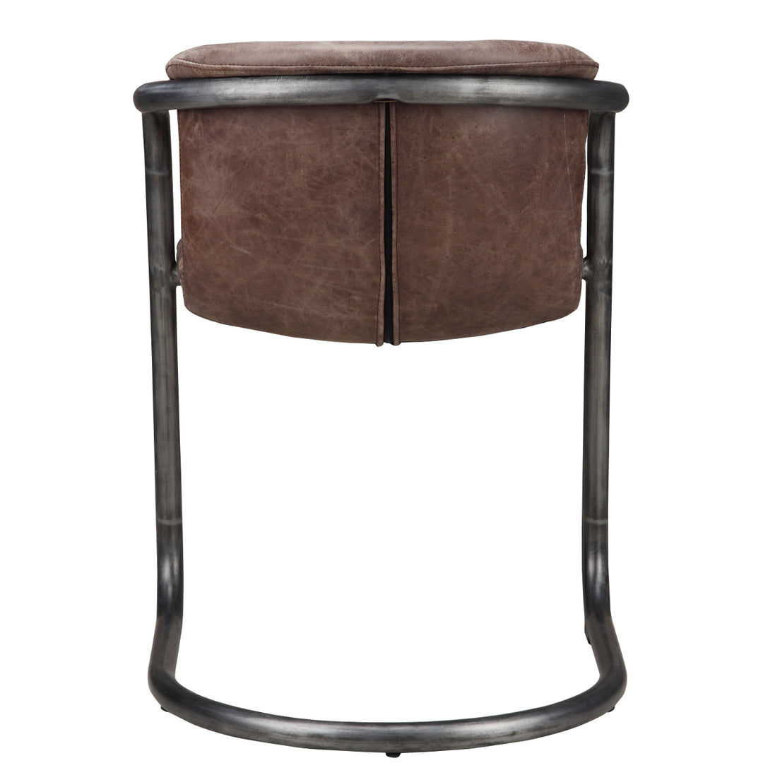 REVOLVE VINTAGE LEATHER DINING CHAIR: WHISKEY | SET OF 2