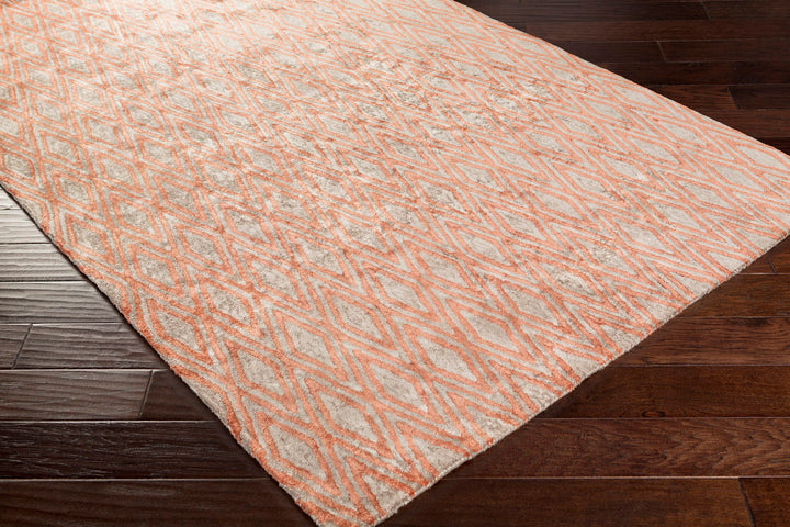OTTO RUG: APRICOT, TAUPE