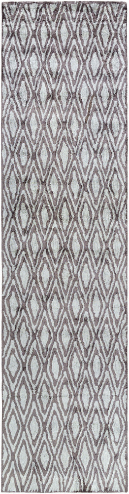 OTTO RUG: CHARCOAL, PALE BLUE
