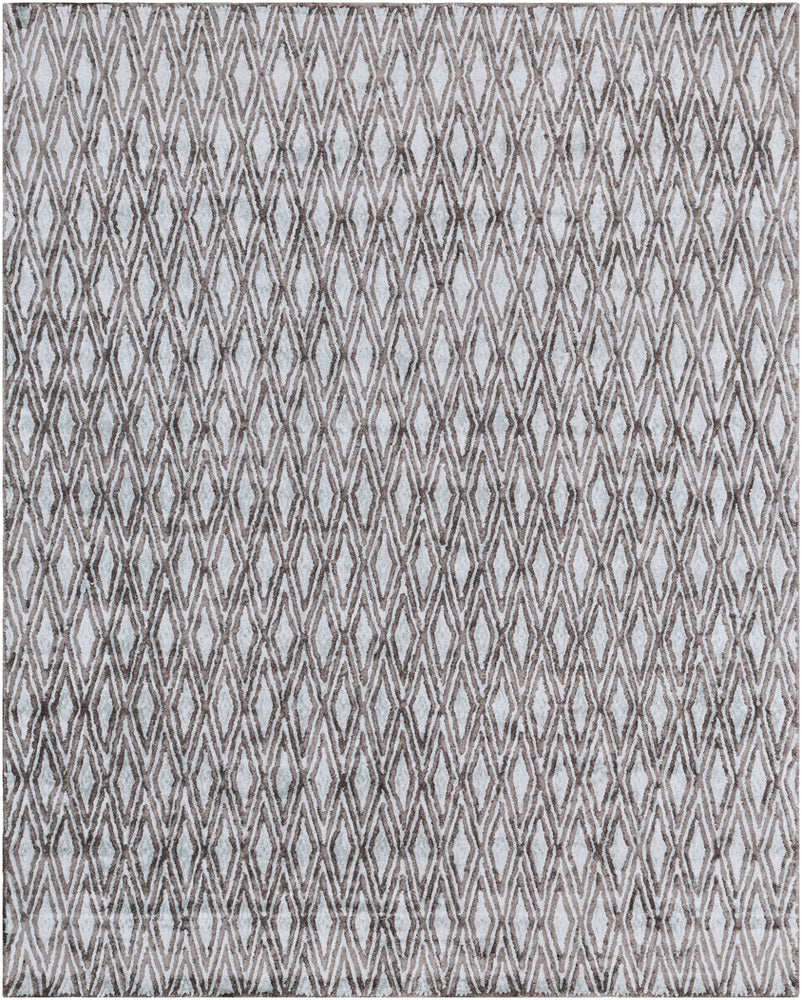 OTTO RUG: CHARCOAL, PALE BLUE