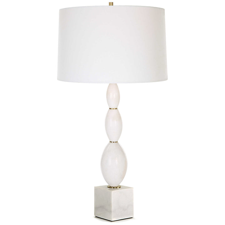 REGALIA WHITE MARBLE TABLE LAMP