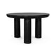 ROCCA 51''RD BLACK CONCRETE DINING TABLE