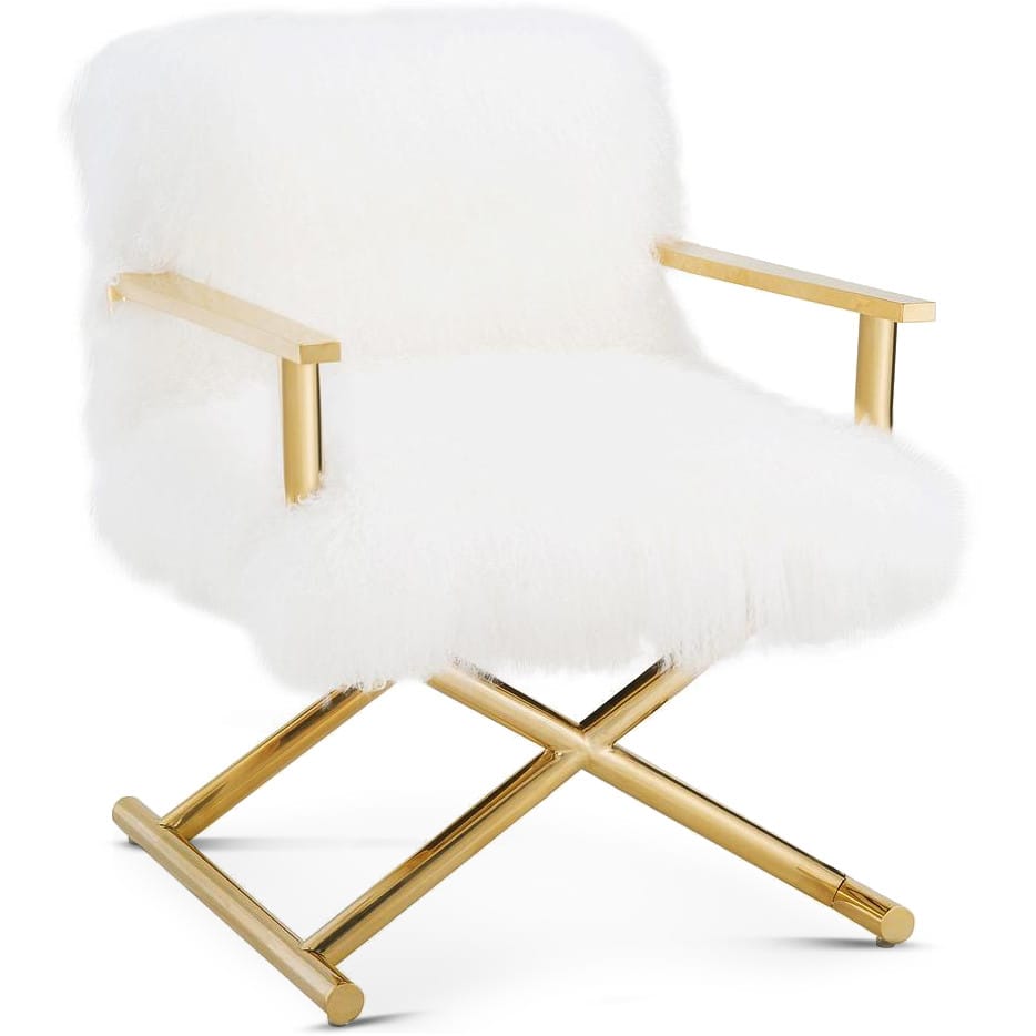 SHEEPSKIN SHAG DIRECTOR S CHAIR The Design Tap