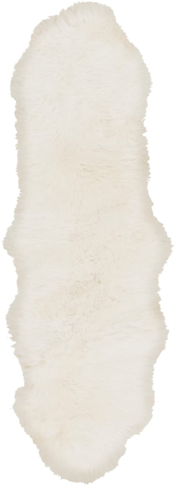 SHEEPSKIN HIDE RUG: WHITE